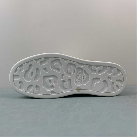 Alexander McQueen Deck Skate Plimsoll White Black Sneakers size 9 - Picture 4 of 15